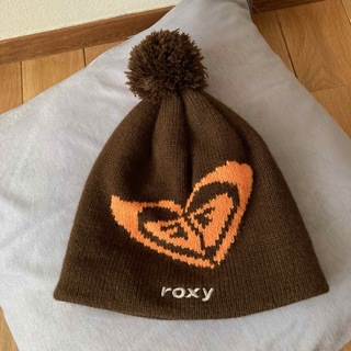 ロキシー(Roxy)のROXYロキシー　ニット帽 レディースポンポンつきニットキャップ(ニット帽/ビーニー)