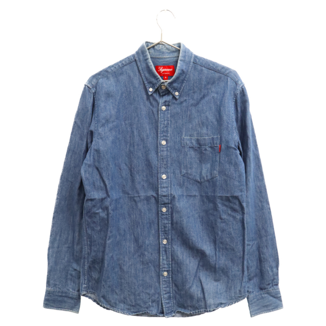 72センチ身幅SUPREME シュプリーム 10AW Denim Shirt ボタンダウン デニム 長袖 シャツ インディゴ