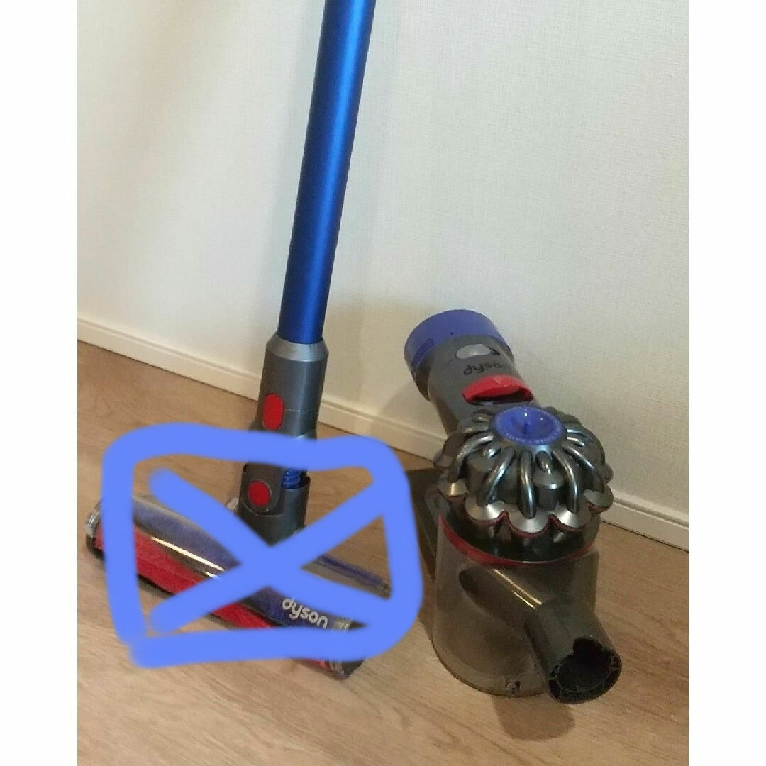 Dyson(ダイソン)のdyson V8 absolute 掃除機 スティッククリーナー ブルー スマホ/家電/カメラの生活家電(掃除機)の商品写真