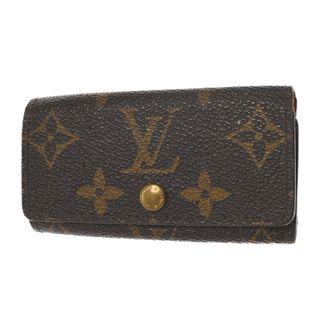 ルイヴィトン(LOUIS VUITTON)のLOUIS VUITTON ルイヴィトン ミュルティクレ 4連 キーケース モノグラム ブラウン M62631(キーホルダー)