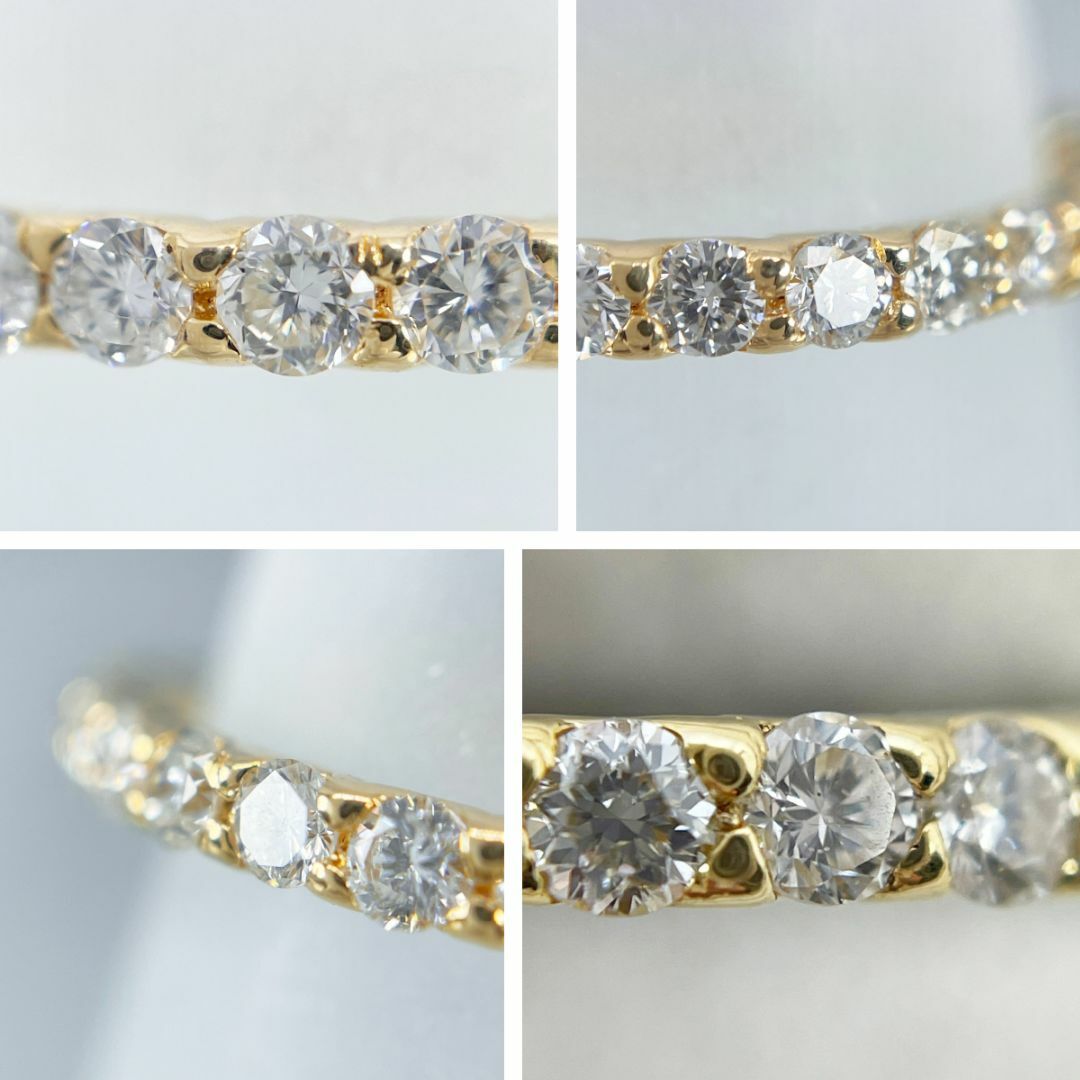 K18 天然ダイヤモンド 0.90ct リング レディースのアクセサリー(リング(指輪))の商品写真
