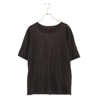 SIDE SLOPE サイドスロープ シルククルーネック カットソー 半袖Tシャツ ブラック SSL33-701J(Tシャツ/カットソー(半袖/袖なし))