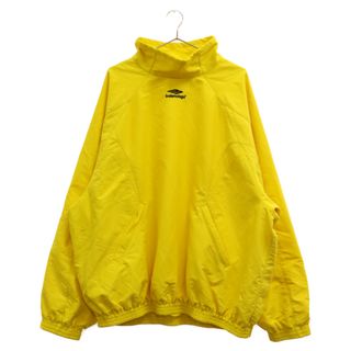 バレンシアガ(Balenciaga)のBALENCIAGA バレンシアガ 22AW 3B Sports Icon Pull-Over Tracksuit Jacket 3Bスポーツアイコンロゴ プルオーバートラックスーツジャケット 720153 TKO48 イエロー(フライトジャケット)