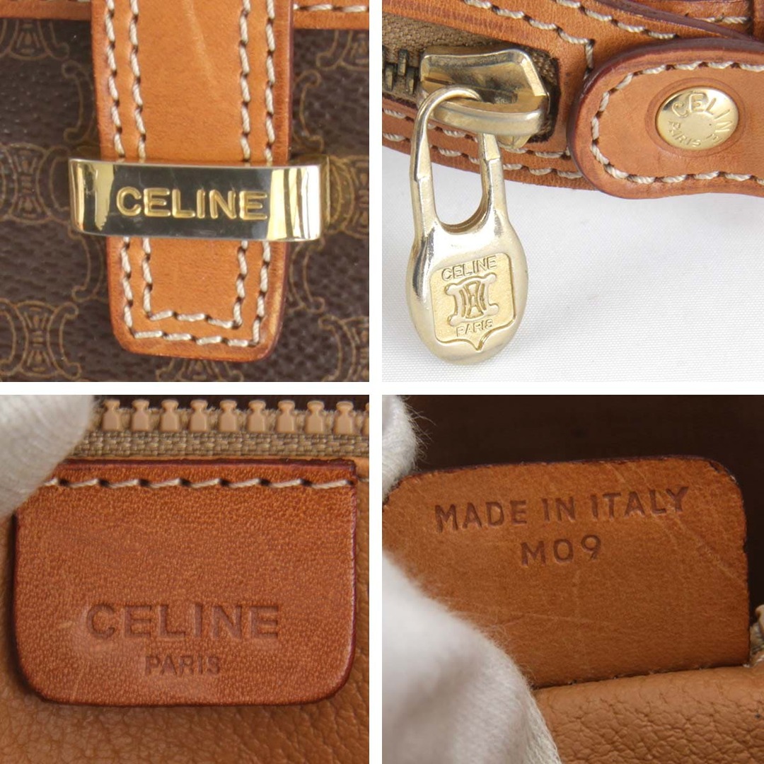 『USED』 CELINE セリーヌ ショルダーバッグ PVC ブラウン ヴィンテージ