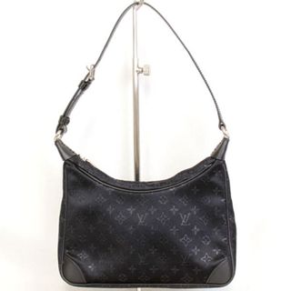 ルイヴィトン(LOUIS VUITTON)の美品『USED』 LOUIS VUITTON ルイ・ヴィトン リトルブローニュ M92142 ハンドバッグ モノグラムサテン ブラック【中古】(ハンドバッグ)