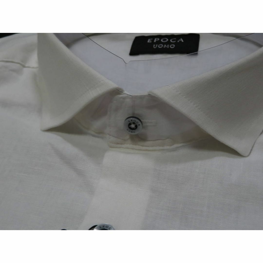 EPOCA UOMO(エポカウォモ)のEPOCA UOMO エポカウォモ　高級長袖無地シャツ　白　52/3L メンズのトップス(シャツ)の商品写真