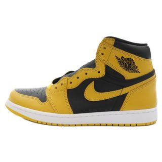 ナイキ(NIKE)のNIKE ナイキ AIR JORDAN 1 HIGH OG POLLEN エアジョーダン1 ハイ パラン ハイカットスニーカー 555088-701 US10/28cm ブラック/イエロー(スニーカー)