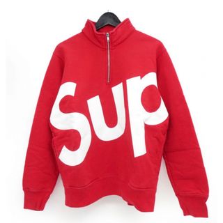 シュプリーム(Supreme)の♡ Supreme シュプリーム 15AW bigロゴ ハーフジップ スウェット(スウェット)