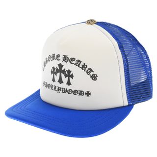 クロムハーツ(Chrome Hearts)のCHROME HEARTS クロムハーツ King Taco Trucker Cap キングタコ セメタリークロスプリント トラッカーメッシュキャップ ブルー×ホワイト(キャップ)