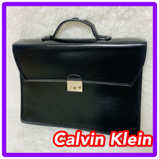Calvin Klein - カルバンクライン ブリーフケース 黒×黄色 オール