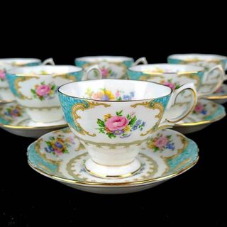 ロイヤルアルバート(ROYAL ALBERT)の未使用 ◆ ロイヤルアルバート　レディアスコット　カップ&ソーサー　6客(食器)