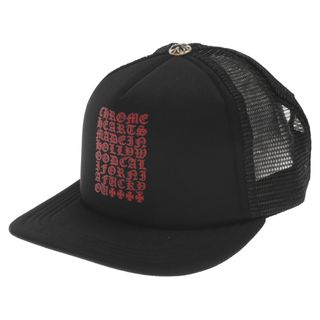 クロムハーツ(Chrome Hearts)のCHROME HEARTS クロムハーツ King Taco Trucker Cap キングタコ セメタリークロスプリント トラッカーメッシュキャップ レッド×ブラック(キャップ)