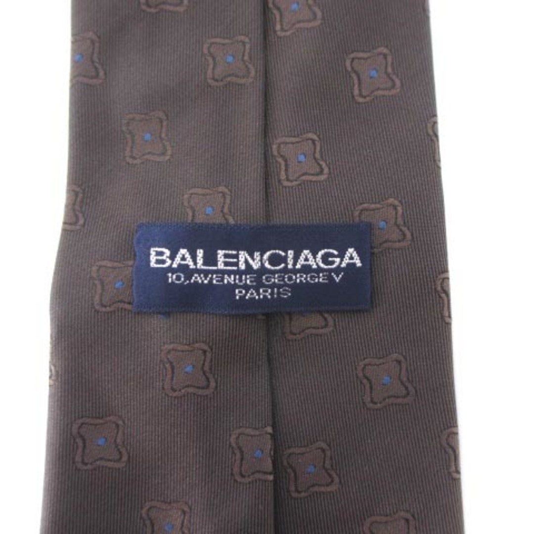 Balenciaga(バレンシアガ)のバレンシアガ ネクタイ レギュラータイ 総柄 シルク100％ ブラウン 茶 メンズのファッション小物(ネクタイ)の商品写真