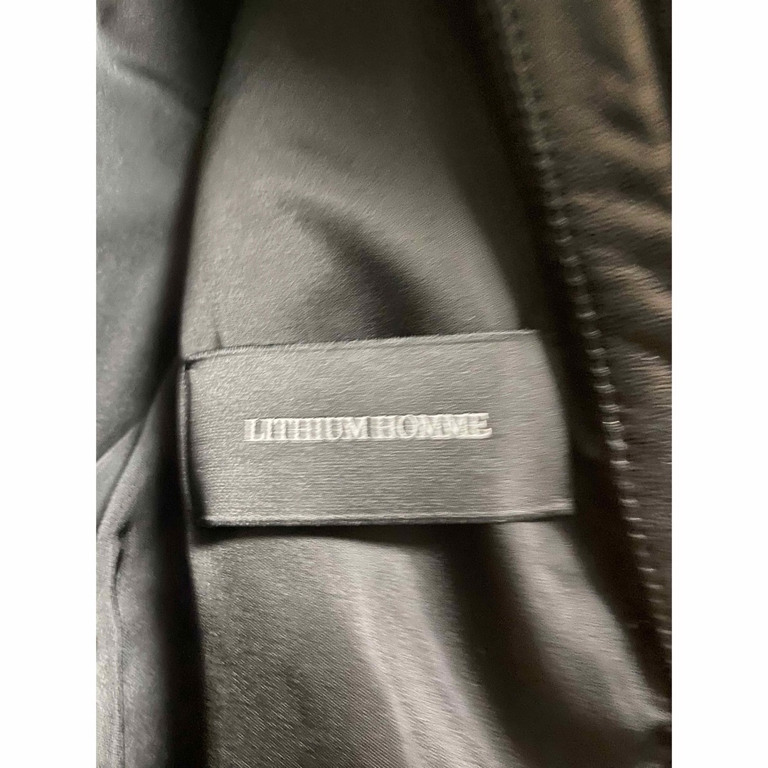 LITHIUM HOMME(リチウムオム)のリチウムオム　ライダースジャケット　42 シングル　革ジャン　レザー メンズのジャケット/アウター(ライダースジャケット)の商品写真