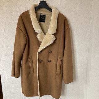 ダブルクローゼット(w closet)のW closet ベージュ　ダブルボタン　ムートンコート　サイズ　F(ムートンコート)