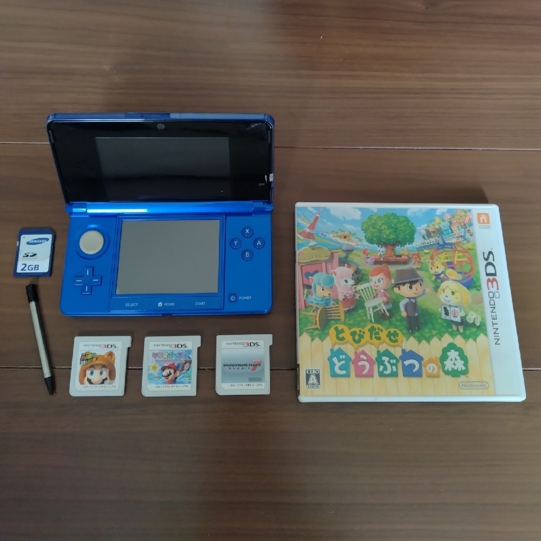 【電源コード無】ニンテンドー3DS本体+3DSソフト4点セットマリオパーティ