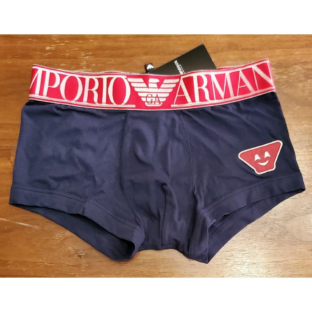 Emporio Armani(エンポリオアルマーニ)のエンポリオアルマーニ　新品　メンズ　ボクサーパンツ(レッド/ネイビーS) メンズのアンダーウェア(ボクサーパンツ)の商品写真