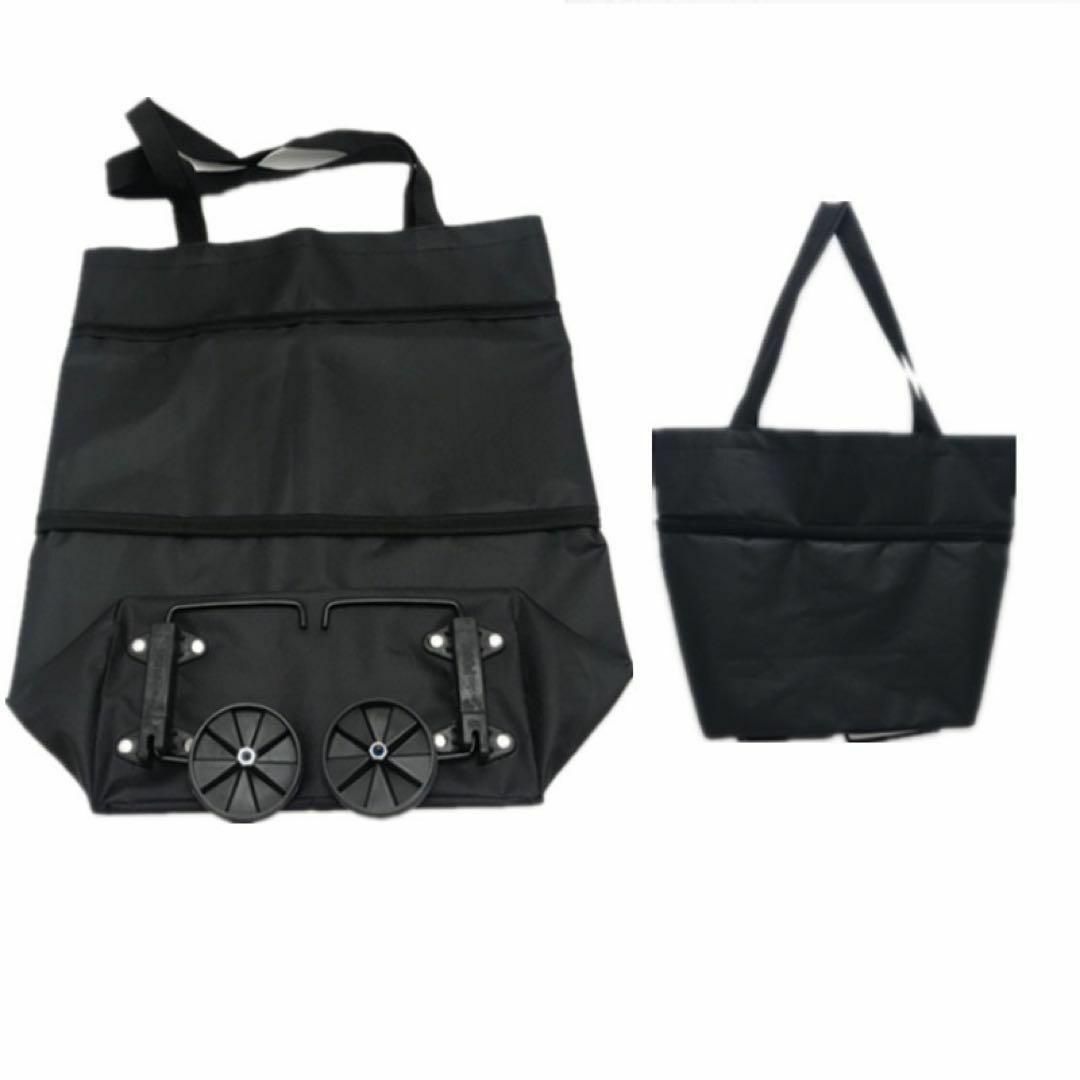 グレー　ショッピングカート　トートバッグ　折り畳み　キャスター　コンパクト レディースのバッグ(トートバッグ)の商品写真
