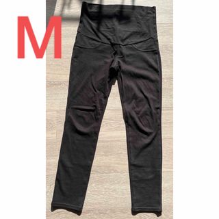 MUJI (無印良品) - 無印良品　マタニティM  黒　ストレッチ　ボトムス