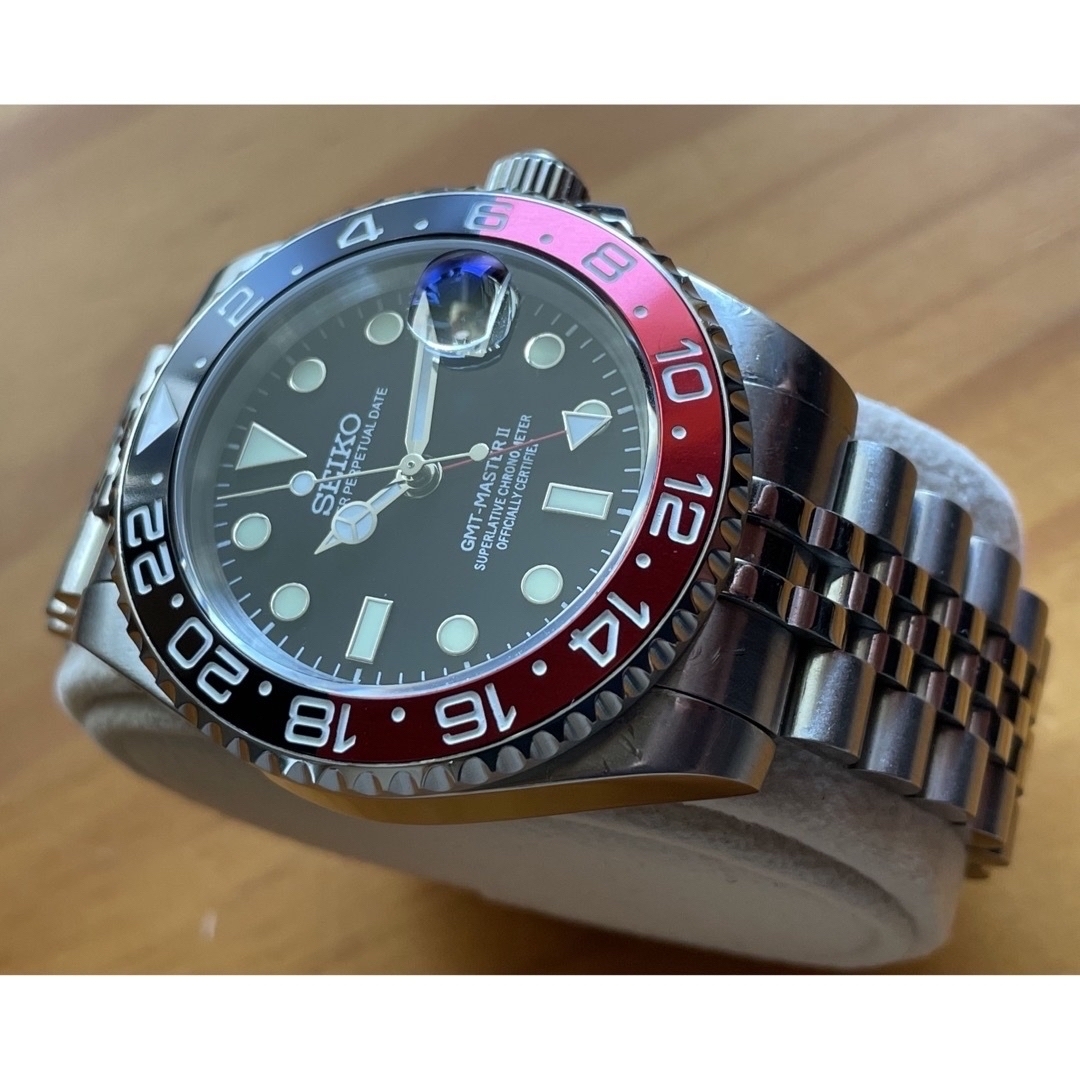 日本製NH34搭載 GMT 自動巻 MOD サファイア風防 ローズゴールド 新品 imgrc0092908110.jpg