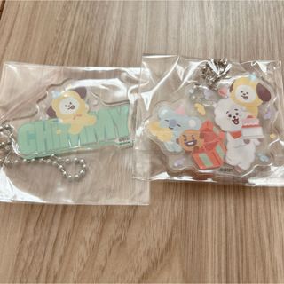 ビーティーイシビル(BT21)の新品未開封！BT21＊PLANET アクリルキーホルダー 2点セット(キャラクターグッズ)