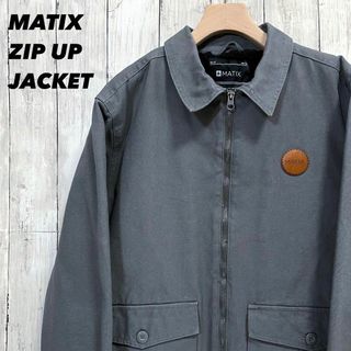 アメリカ古着　MATIX 裏ボアジップアップワークジャケット　サイズM グレー