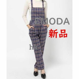 EMODA -  新品　EMODA　エモダ　チェック　サロペット　　Ｍ