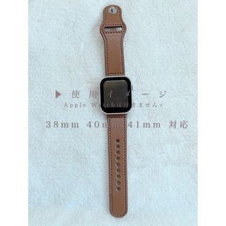 アップルウォッチ(Apple Watch)のApple Watch アップルウォッチ ベルト バンド キャメル(腕時計)