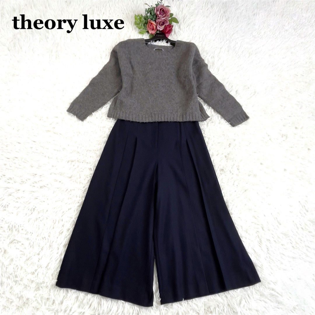 Theory luxe - セオリーリュクス 毛混 ガウチョパンツ ワイド