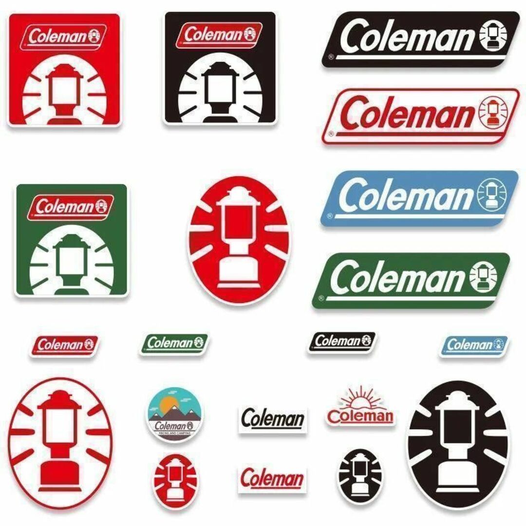 Coleman(コールマン)のColeman ステッカー 20枚 アウトドア コールマン シール スポーツ/アウトドアのアウトドア(その他)の商品写真