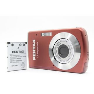 【美品 返品保証】 ペンタックス Pentax Optio M30 レッド 3x Zoom バッテリー付き コンパクトデジタルカメラ  s5208(コンパクトデジタルカメラ)