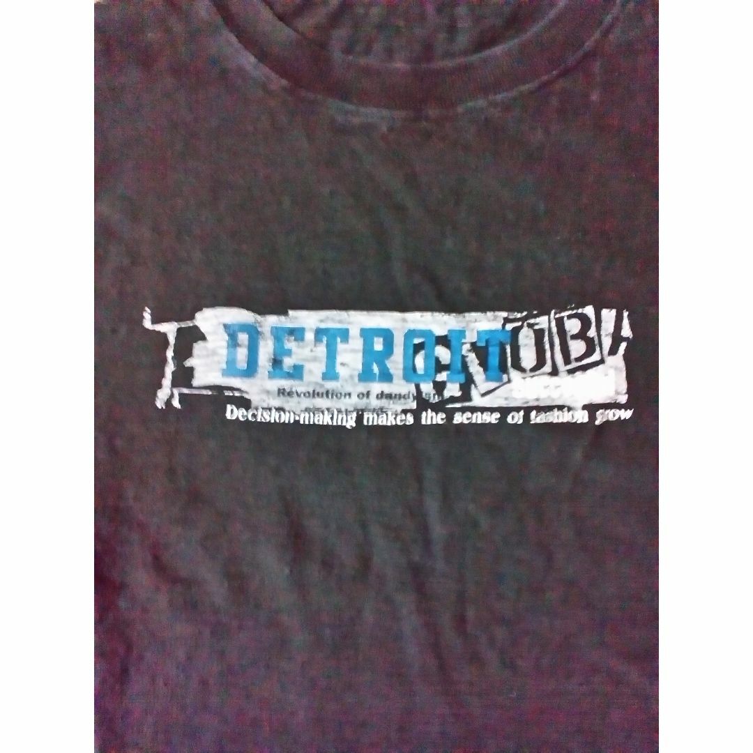 【黒T】『DETROIT GLOBA 半袖Tシャツ』　メンズ半袖Tシャツ メンズのトップス(Tシャツ/カットソー(半袖/袖なし))の商品写真