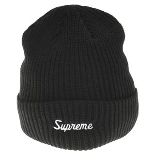 シュプリーム(Supreme)の【新品同様】Supreme LOOSE GAUGE BEANIE BLACK(ニット帽/ビーニー)