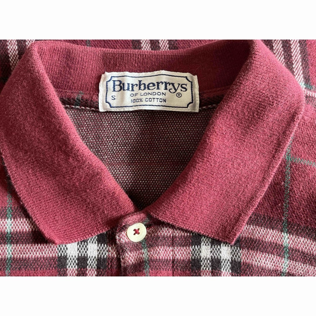 BURBERRY(バーバリー)のバーバリー　ポロシャツ　ノバチェック　90s 古着　Burberry メンズのトップス(ポロシャツ)の商品写真