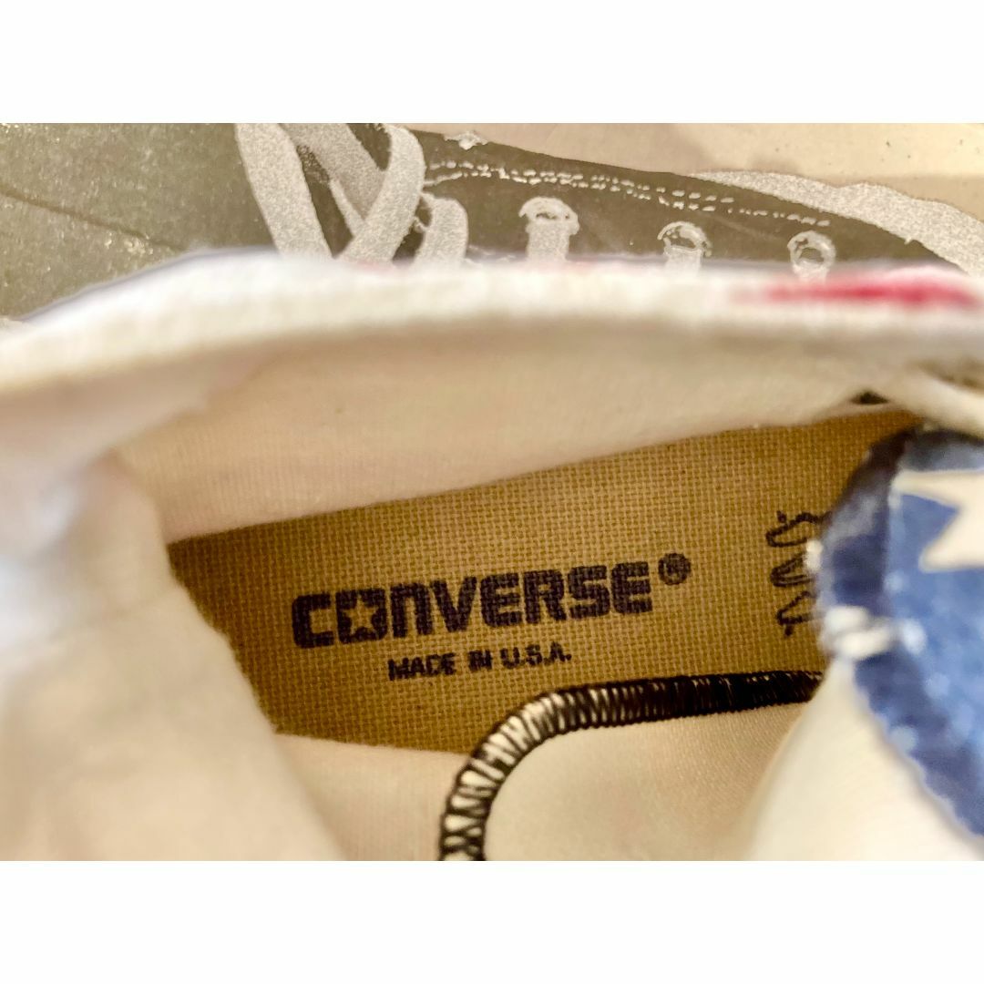 CONVERSE(コンバース)の★90s!USA!レア!コンバース オールスター 星条旗 白/赤 デッド★ レディースの靴/シューズ(スニーカー)の商品写真