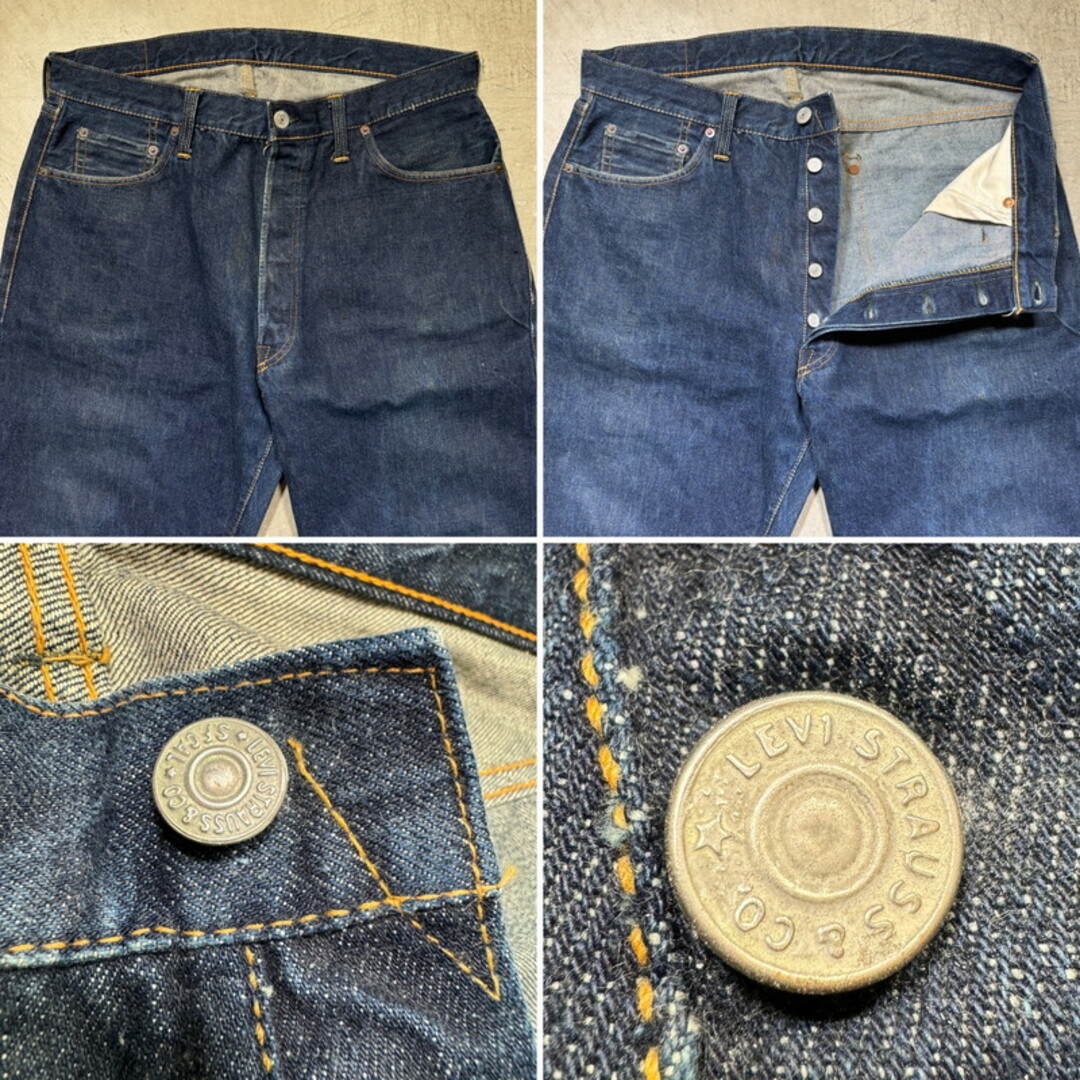 Levi's(リーバイス)のSPECIAL! 50's LEVI'S 501XX デニム 革パッチ 濃紺 メンズのパンツ(デニム/ジーンズ)の商品写真