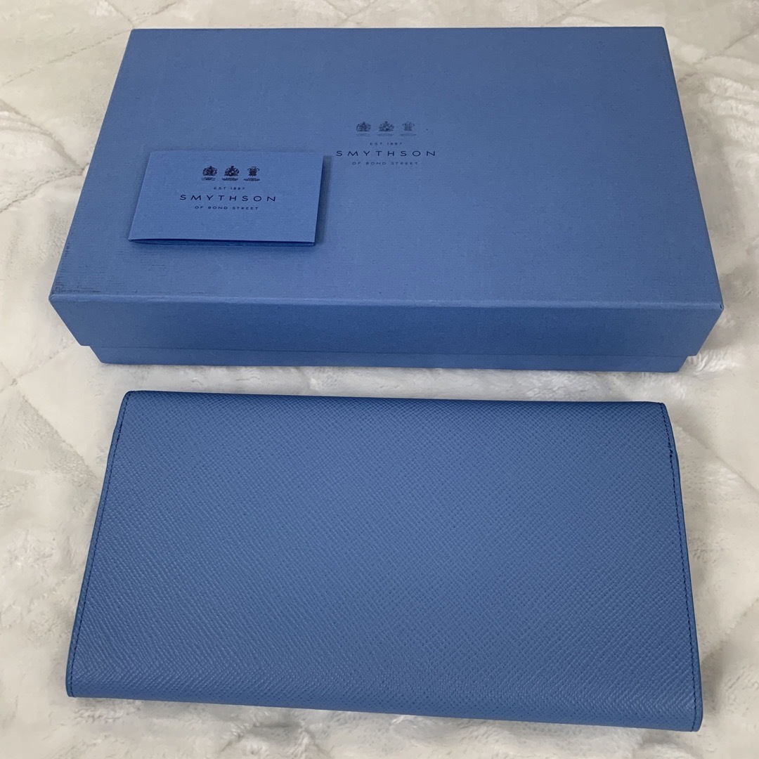 Smythson(スマイソン)の新品未使用♡SMYTHSONスマイソン♡レザーMarshallトラベルウォレット レディースのファッション小物(財布)の商品写真