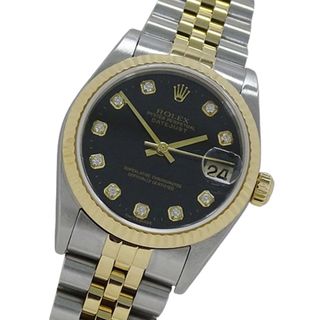 ロレックス(ROLEX)のロレックス ROLEX デイトジャスト 78273G K番 時計 ボーイズ ブランド 10P ダイヤモンド 自動巻き AT ステンレス SS ゴールド YG コンビ 磨き済み 【中古】(腕時計)