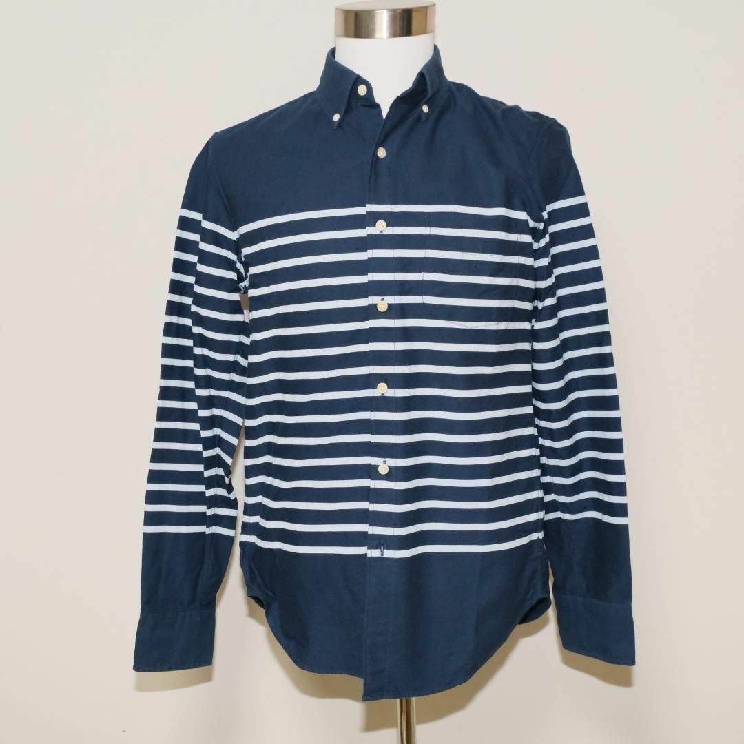 J.Crew(ジェイクルー)のJ .CREW ジェイクルー　ボーダー柄シャツ　Sサイズ メンズのトップス(シャツ)の商品写真