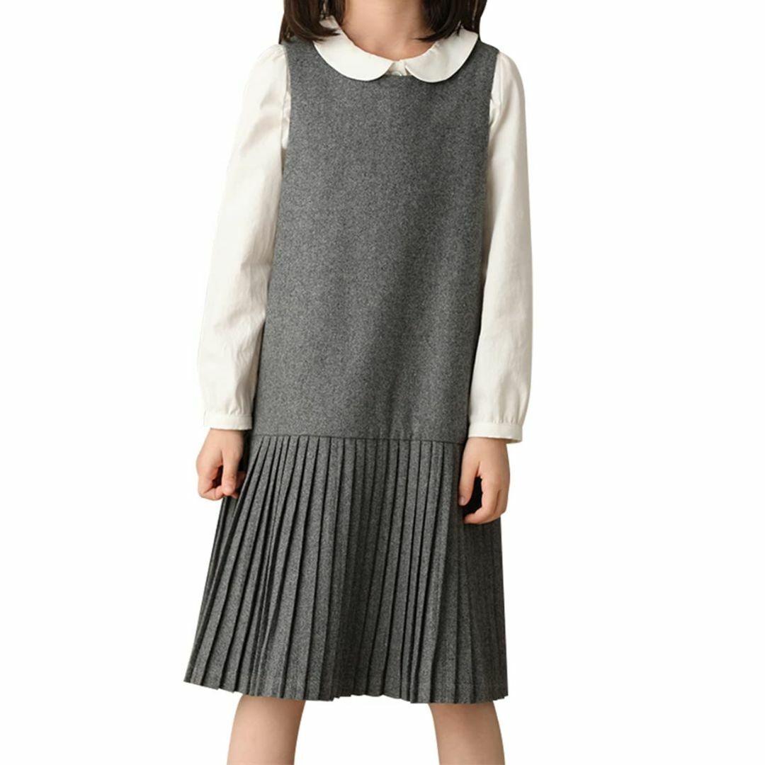 美瑛屋 子供服 女の子 フォーマル ジャンパースカート 入学式 卒業式 お受験面ベビー服(~85cm)