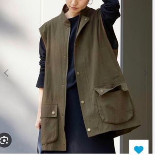 フレームワーク(FRAMeWORK)のFRAMeWORK BARBOUR 別注　OVERSIZED VEST カーキ(ベスト/ジレ)