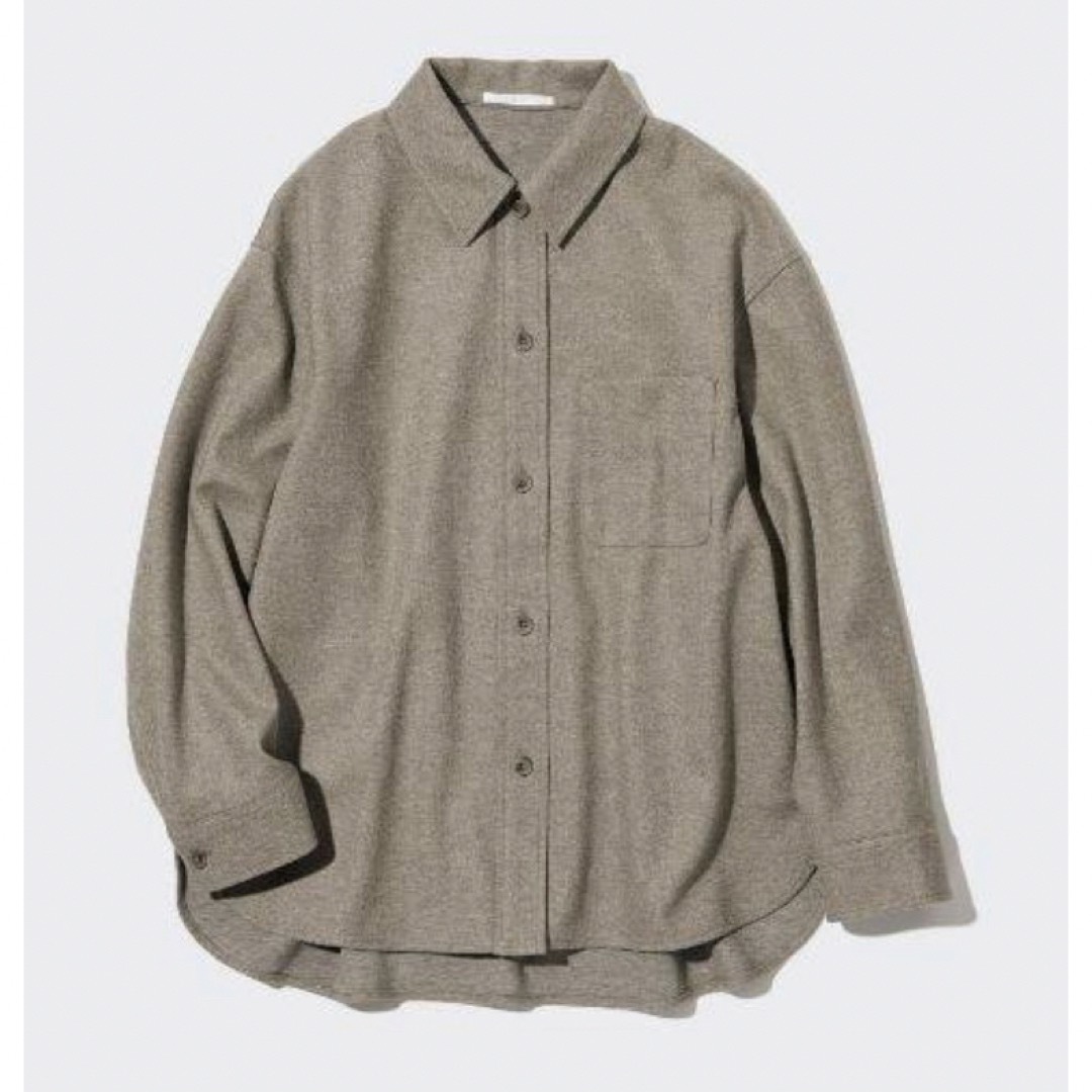 UNIQLO(ユニクロ)の3XL ブラッシュドジャージーシャツジャケット ユニクロ メンズのトップス(シャツ)の商品写真