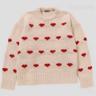 ビューティアンドユースユナイテッドアローズ(BEAUTY&YOUTH UNITED ARROWS)のNKNIT ハート ニット ンニット ハートパターンニット サイズ2(ニット/セーター)