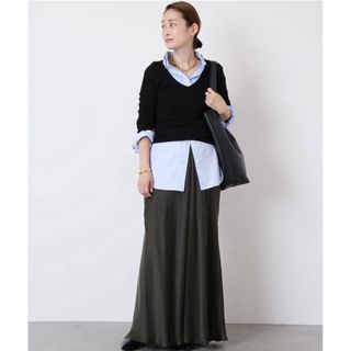 ドゥーズィエムクラス(DEUXIEME CLASSE)の新品♡DeuxiemeClasse♡rustle サテンシルクマキシスカート(ロングスカート)