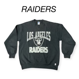 ラッセルアスレティック(Russell Athletic)のヴィンテージ　USA製　90s  RAIDERS スウェット　XL(スウェット)