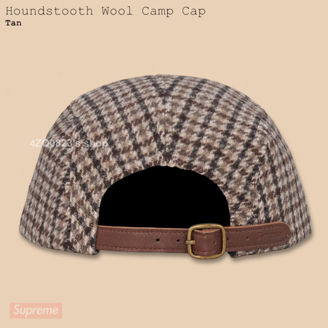 Supreme(シュプリーム)のSupreme Houndstooth Wool Camp Cap Tan タン メンズの帽子(キャップ)の商品写真