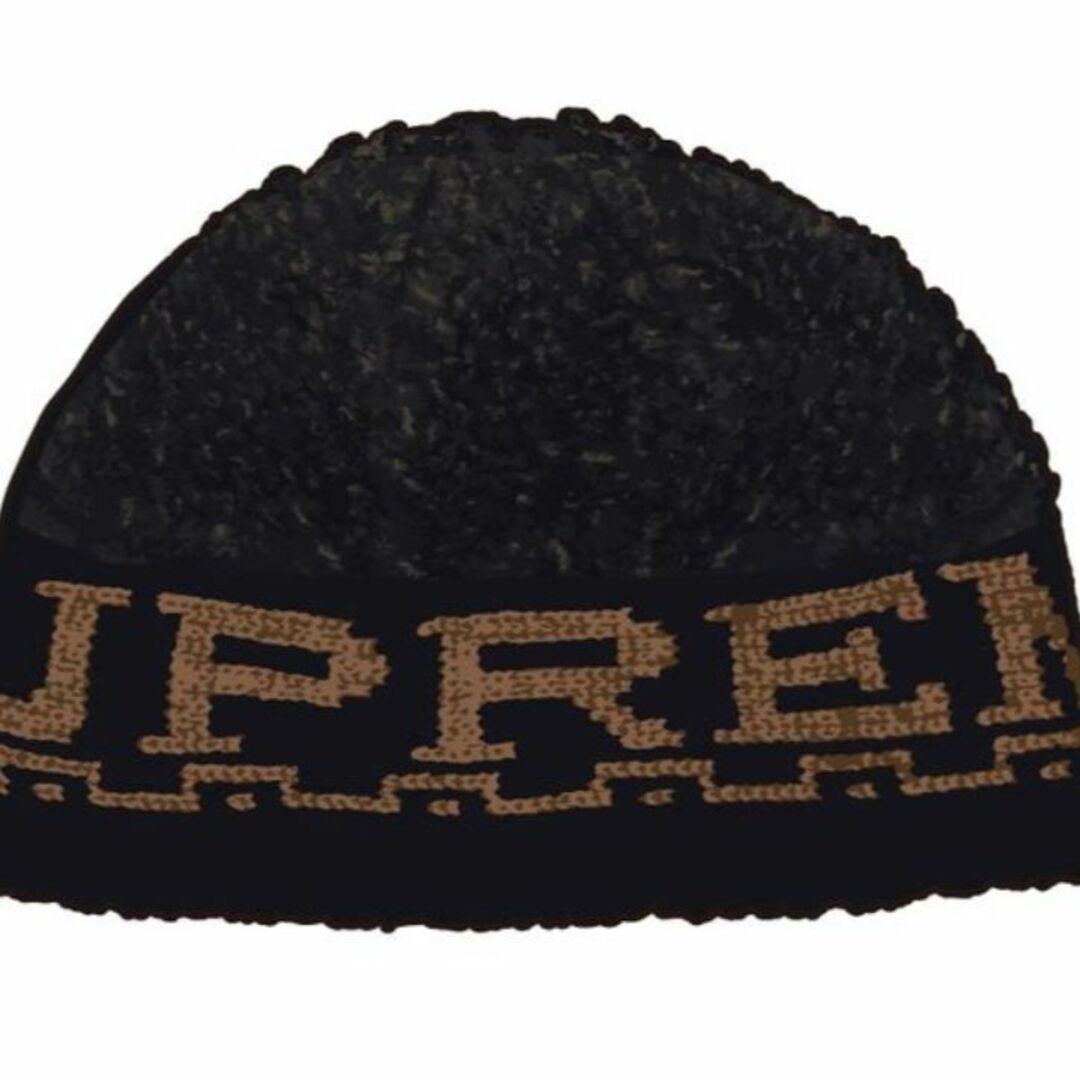 supreme/Sherpa Logo Beanie/黒ニットキャップ