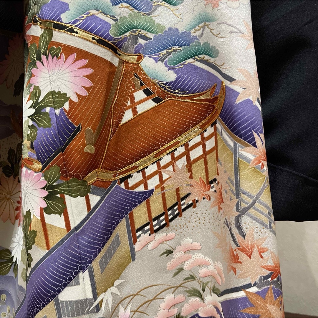 黒振り袖 着物リメイク ロングコートの通販 by 凛子りんご|ラクマ 黒振り袖 着物リメイク ロングコートの通販 by 凛子りんご|ラクマ