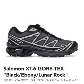 サロモン(SALOMON)のサロモン XT-6 ゴアテックス ブラック/エボニー/ルナー ロック(スニーカー)