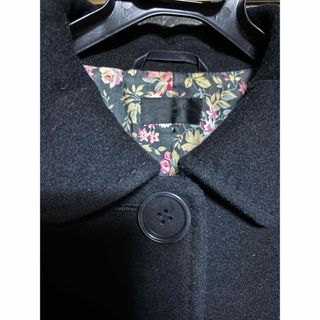 ポールスミス(Paul Smith)の極美品★ Paul Smith Black ロングコート アンゴラ混 花柄 42(ロングコート)